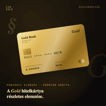 CIB Online Gold igénylés — a CIB Mastercard Gold hitelkártya megigénylése