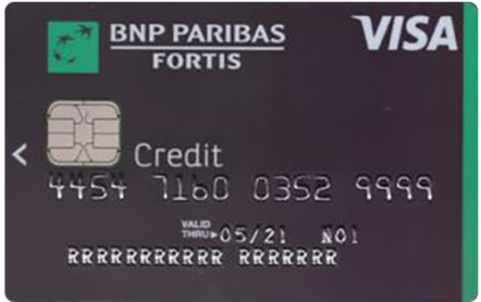 Visa Classic kredietkaart BNP Paribas Fortis